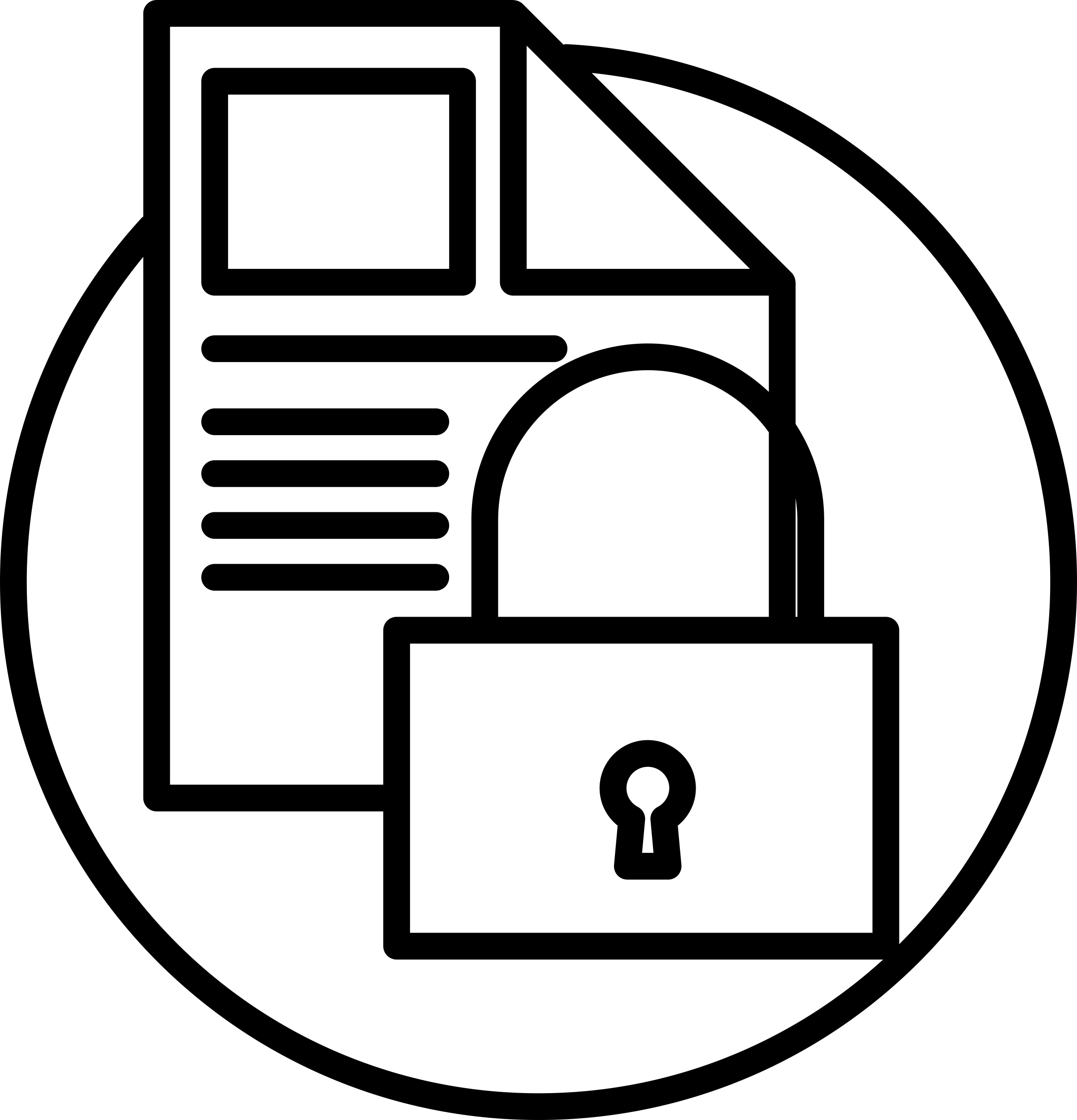 Document With Padlock Sticker Svg Vector Free Vectors